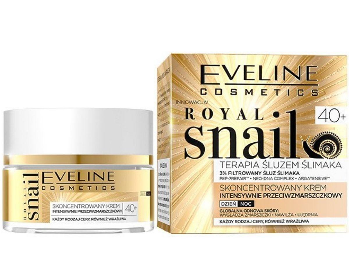 Eveline, Royal Snail Terapia śluzem ślimaka, Skoncentrowany krem na dzień i na noc 40+