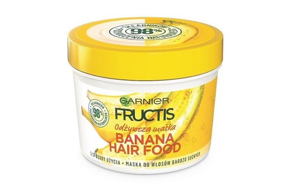 Garnier, Fructis, Banana Hair Food, Odżywcza maska do włosów bardzo suchych