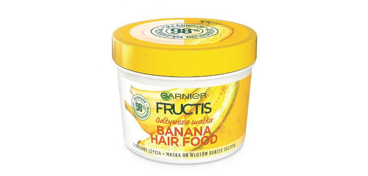 Garnier, Fructis, Banana Hair Food (Odżywcza maska do włosów bardzo suchych)