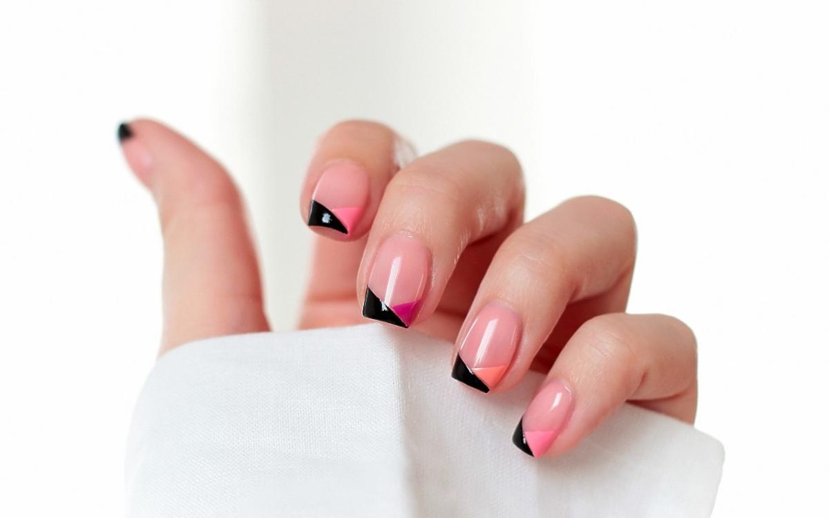 Wiosenny Geometryczny Manicure Krok Po Kroku