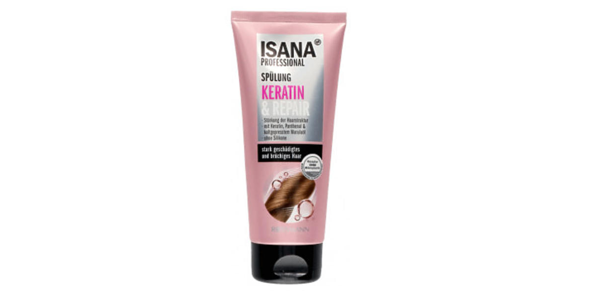 Isana, Professional, Spülung Keratin & Repair (Odżywka do włosów zniszczonych i łamliwych)