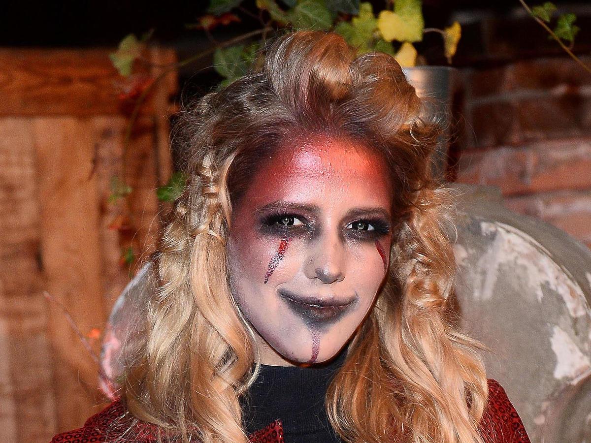 jessica mercedes w makijażu na halloween