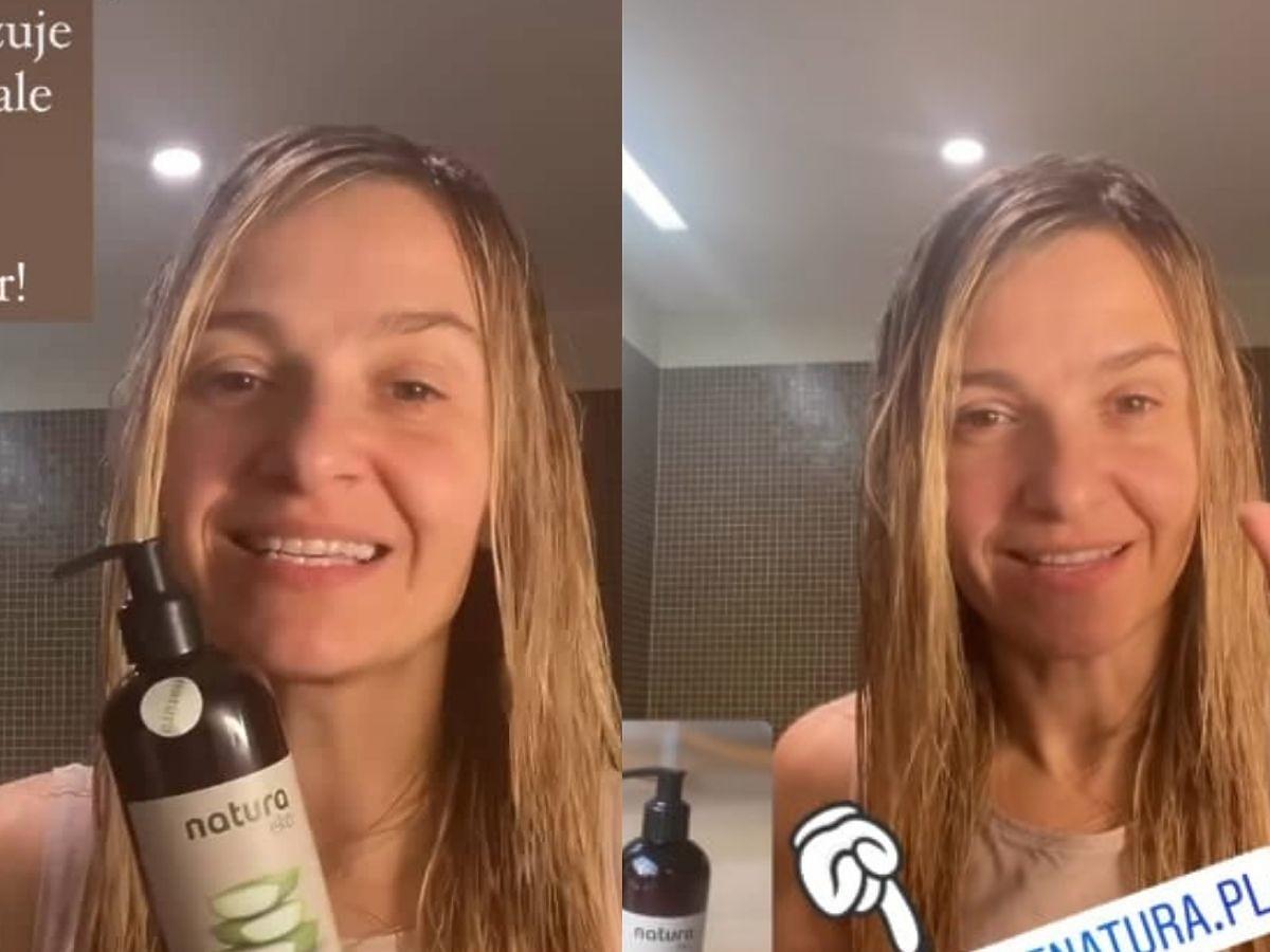 Joanna Koroniewska używa naturalnej odżywki do włosów