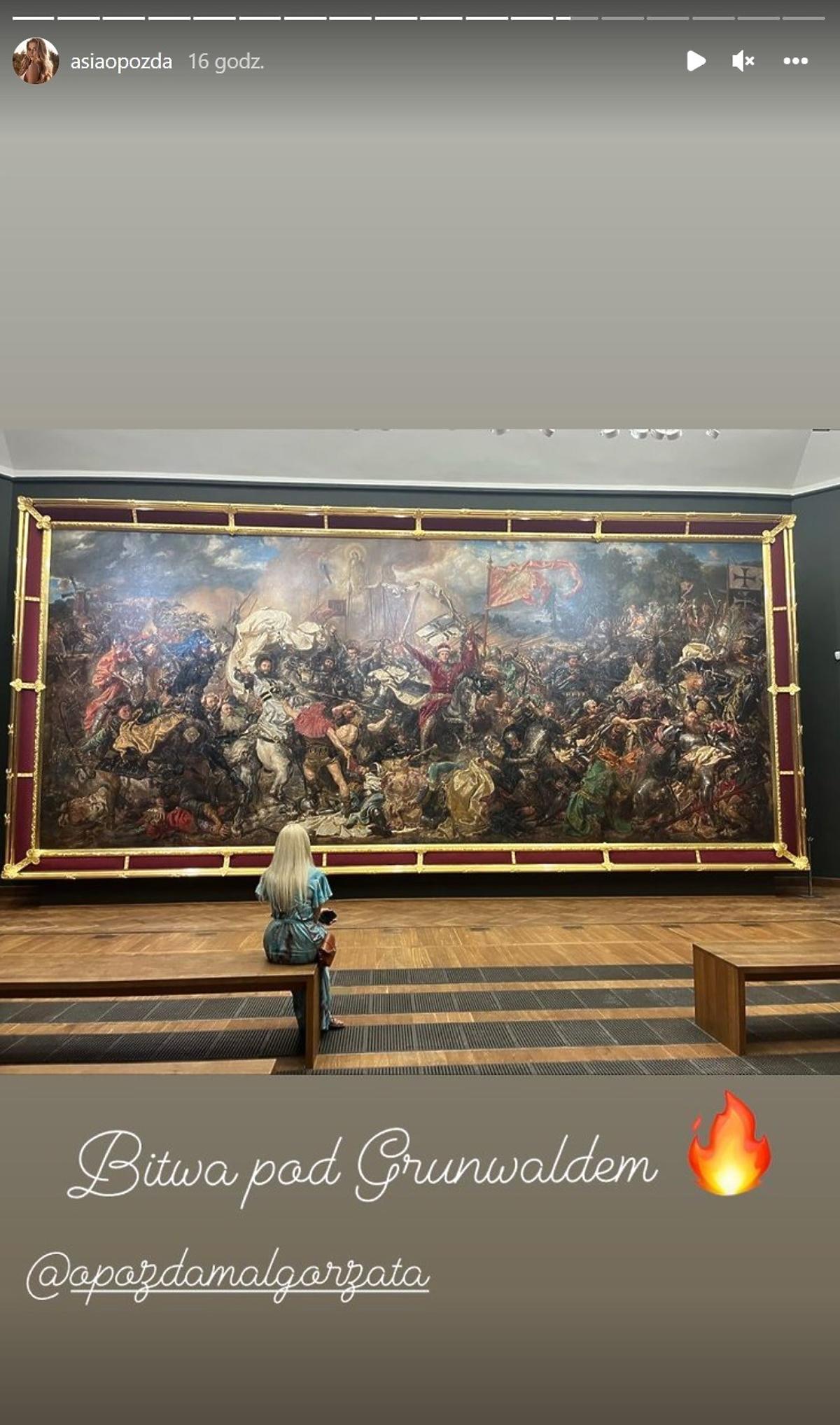Joanna Opozda zabrała syna do muzeum 