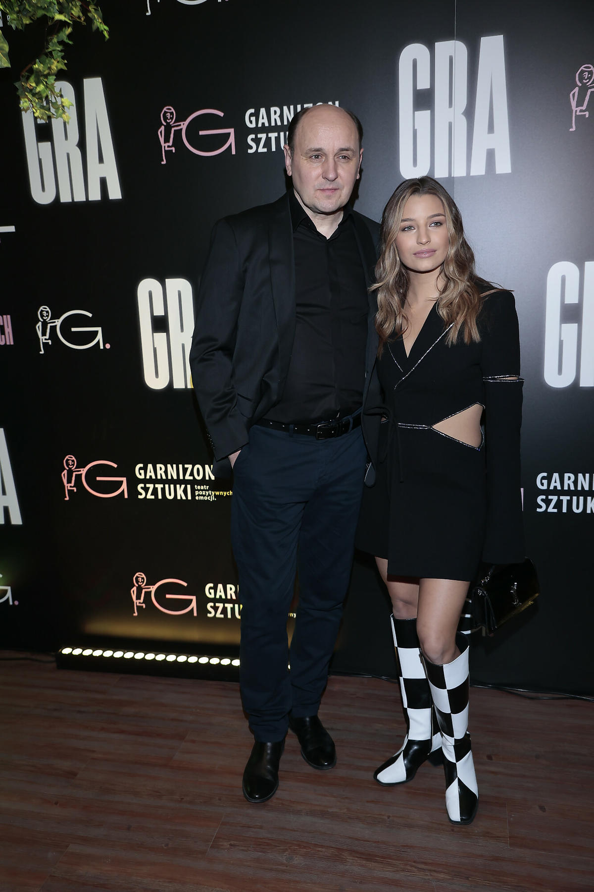 Julia Wieniawa i Adam Woronowicz po premierze spektaklu Gra