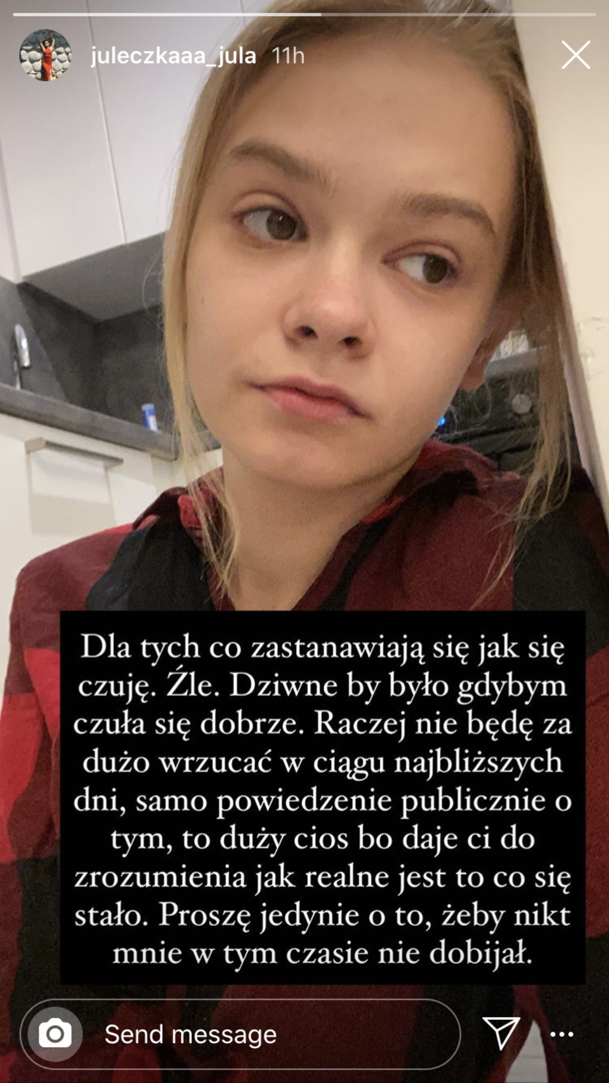 Julia Wróblewska porzucona przez chłopaka