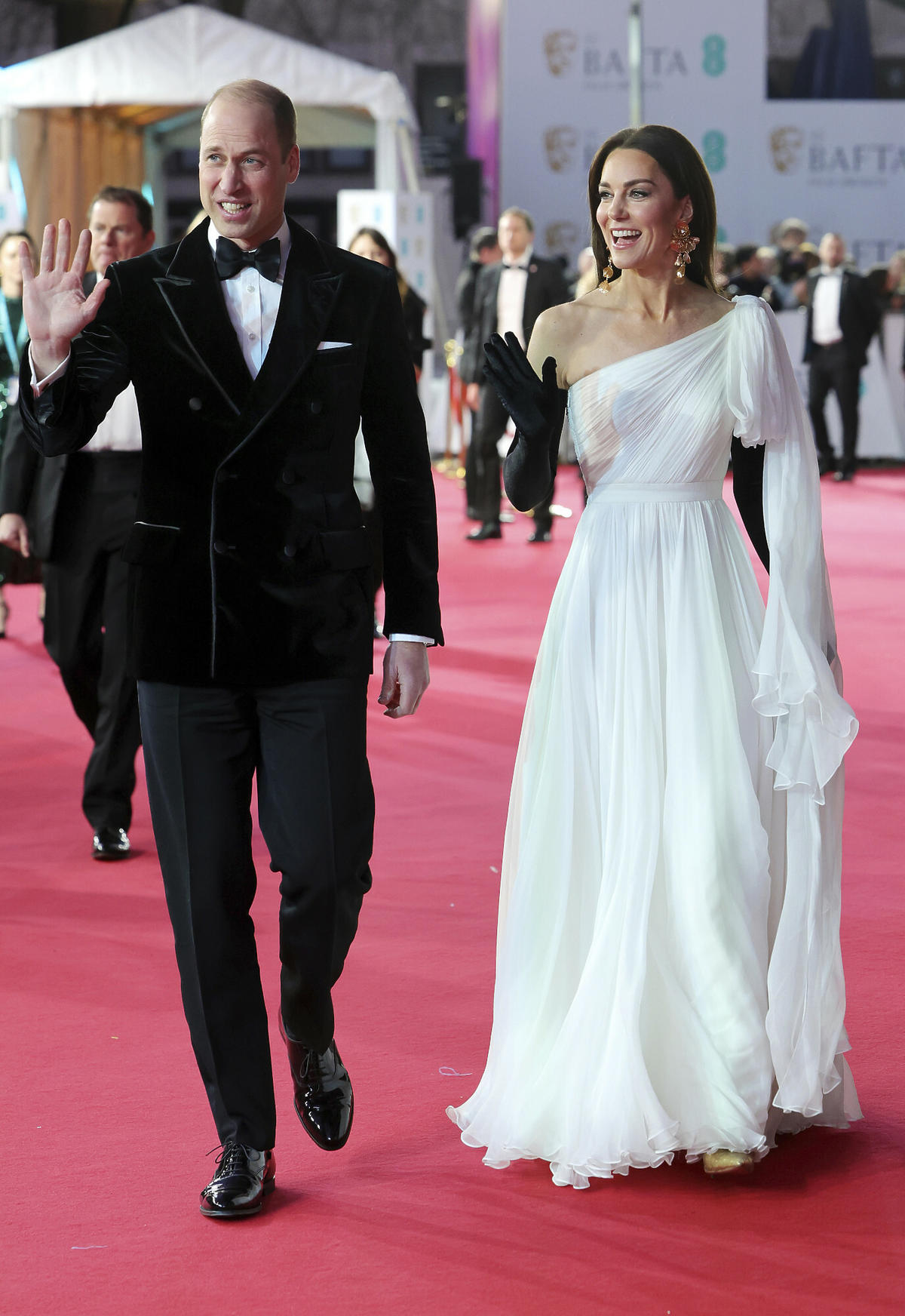 	Kate Middleton i książę William na BAFTA 2023
