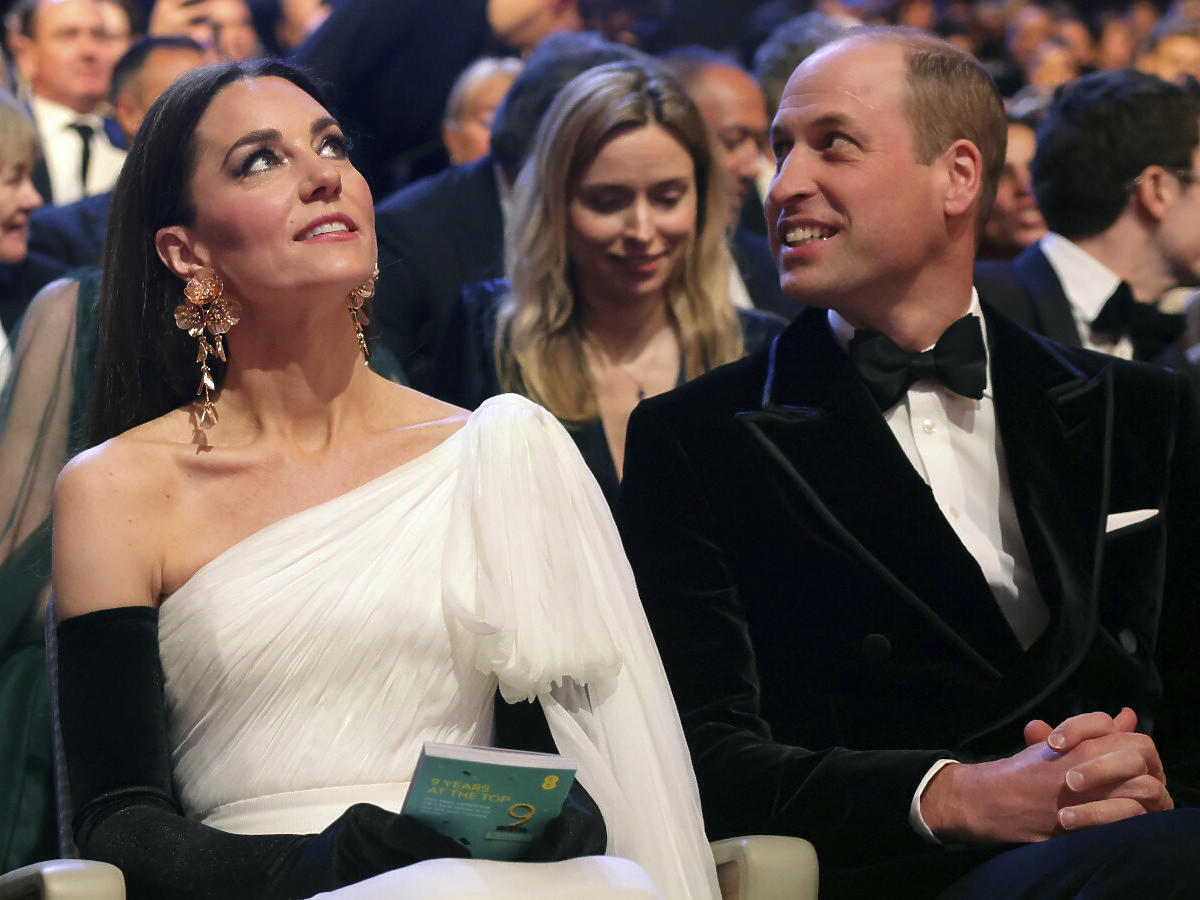 Kate Middleton i książę William na gali  BAFTA 2023