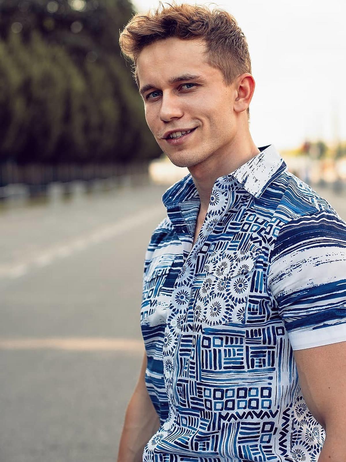 Łukasz próbował swoich sił również w modelingu