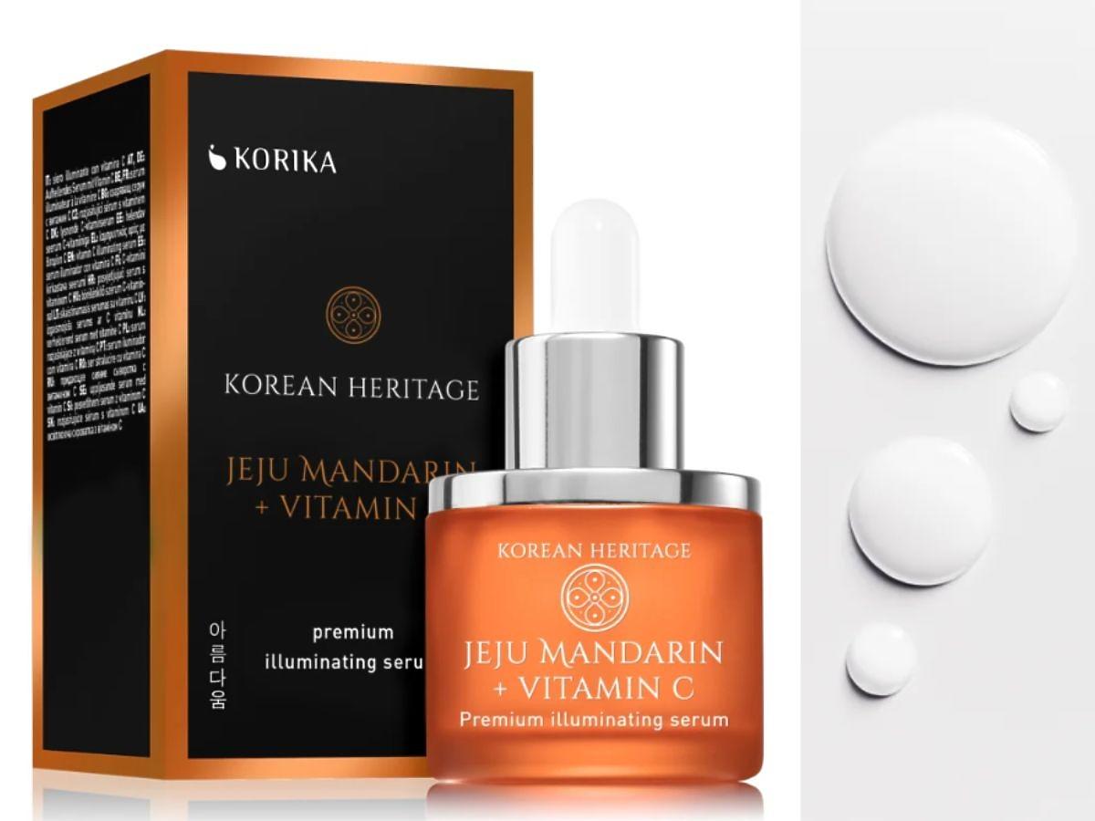 Korean Heritage Jeju Mandarin + Vitamin C Premium Illuminating Serum serum do twarzy (rozświetlający) promocja