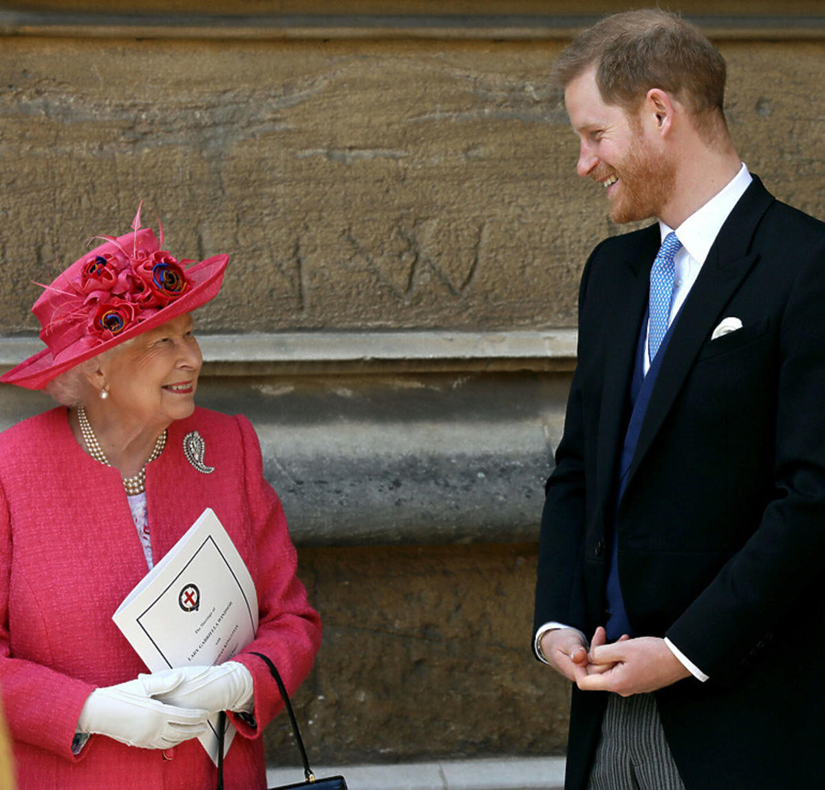 Królowa Elżbieta i książę Harry