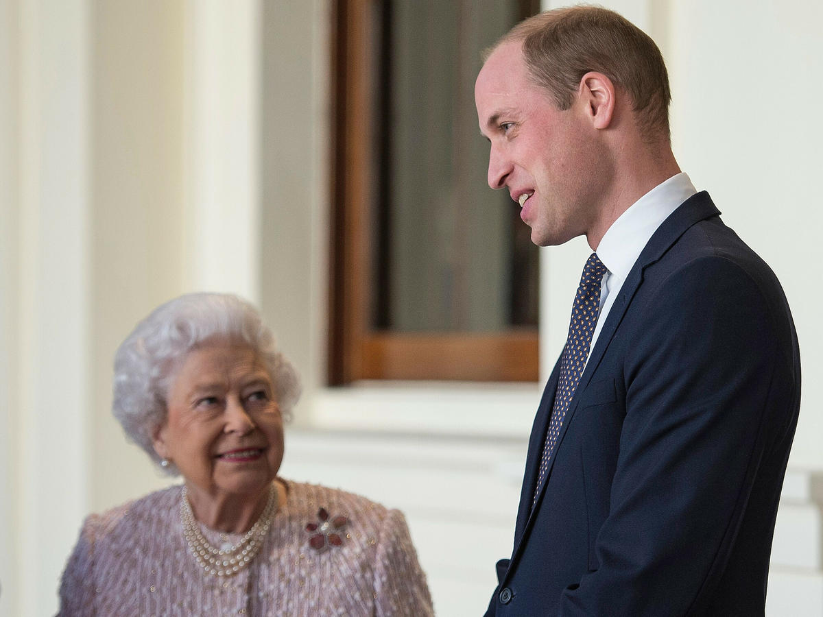 Królowa Elżbieta II i książę William