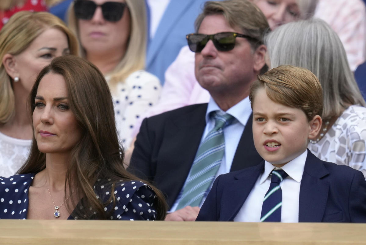Książę George i jego miny na finale Wimbledonu