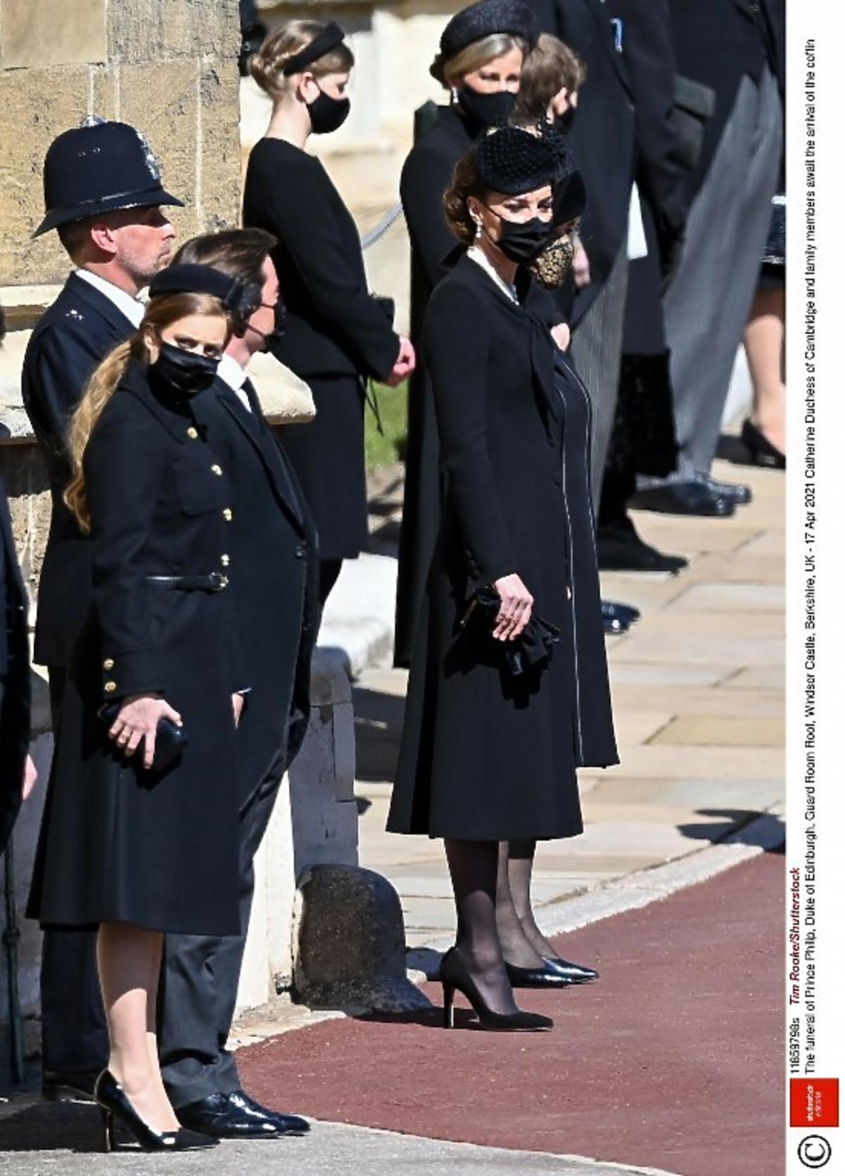 Księżna Kate i Beatrycze na pogrzebie księcia Filipa