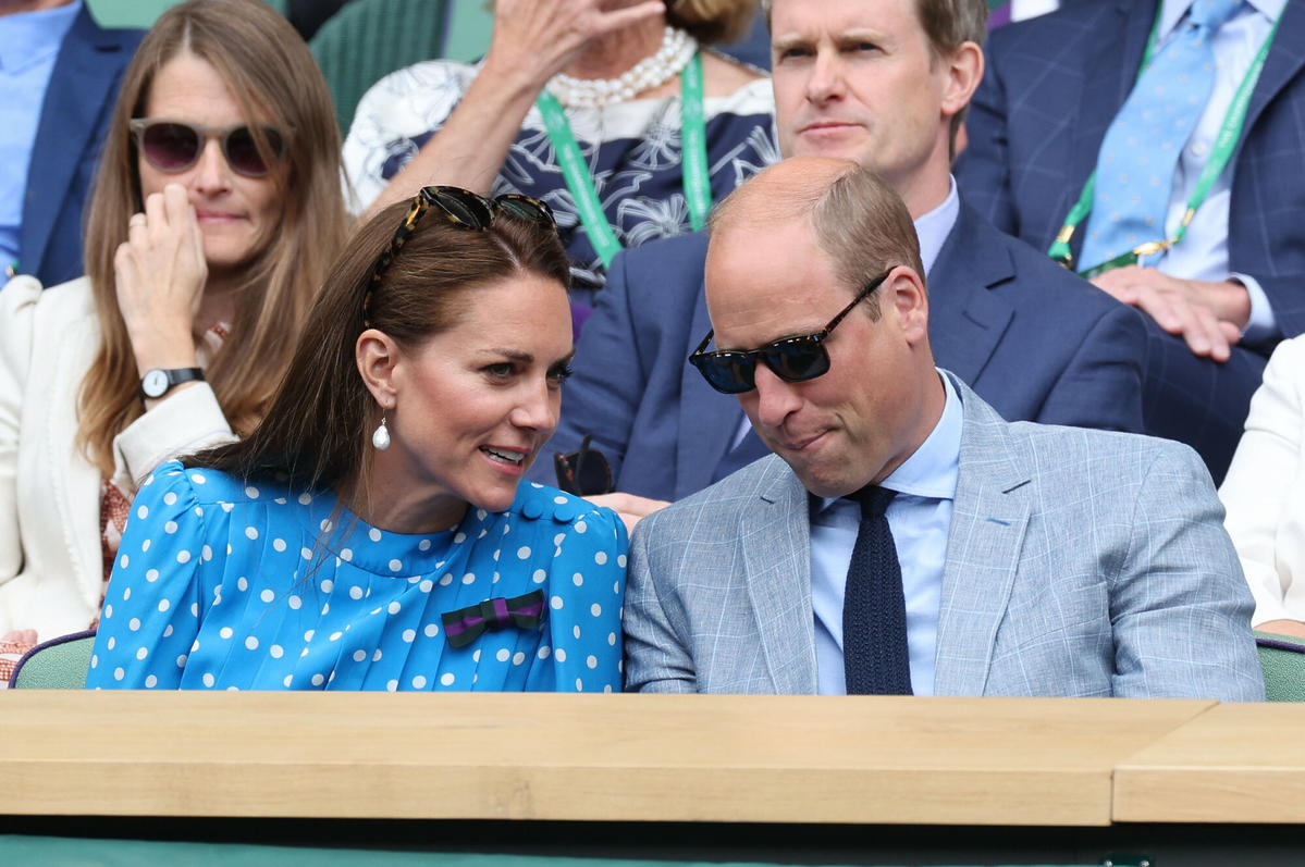 Księżna Kate i książę William na trybunach