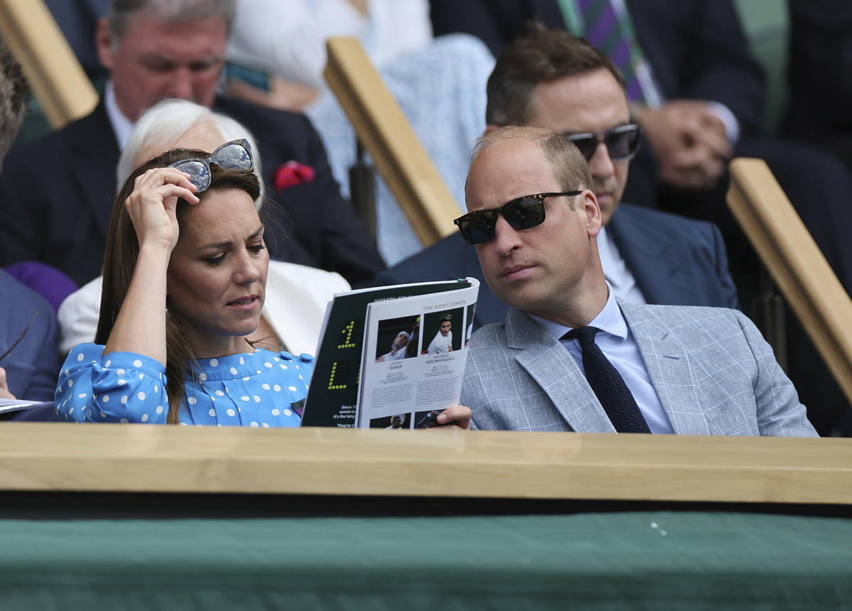 Księżna Kate i książę William na trybunach
