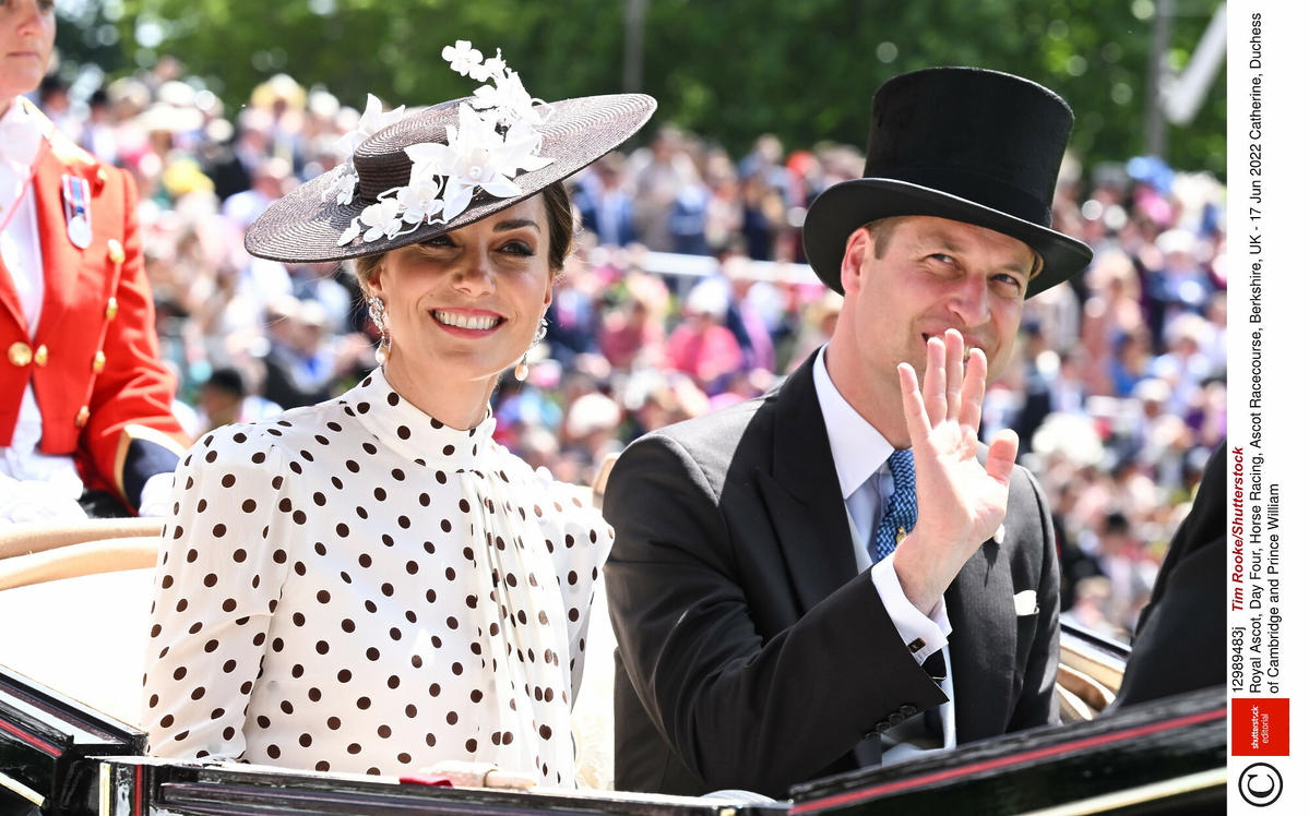 Księżna Kate i książę William w karocy