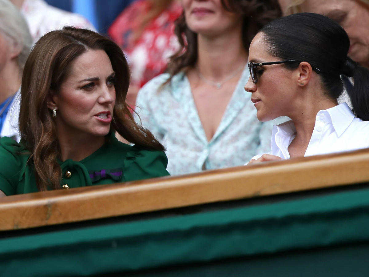 Księżna Kate i Meghan Markle kłócą się na trybunach