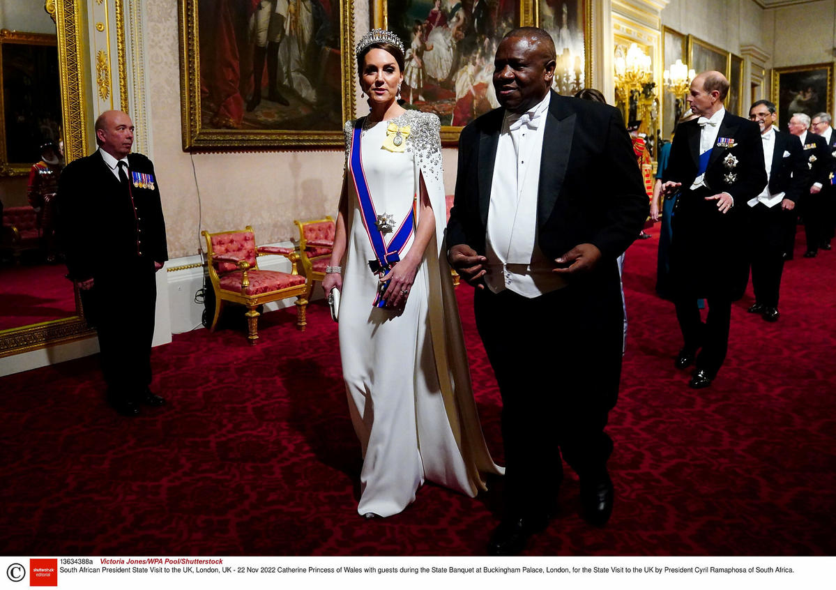 Księżna Kate na uroczystym bankiecie