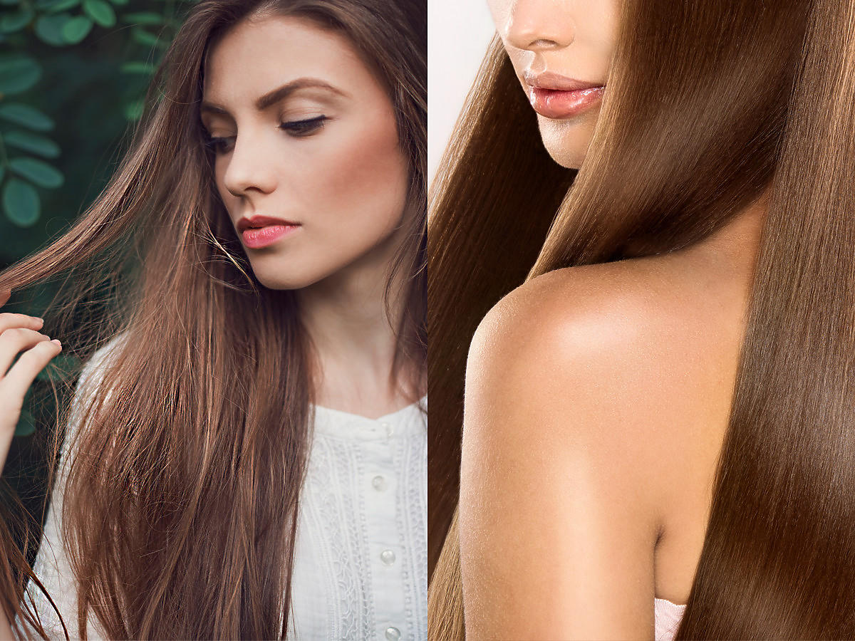 Laminowanie włosów, efekt przed i po