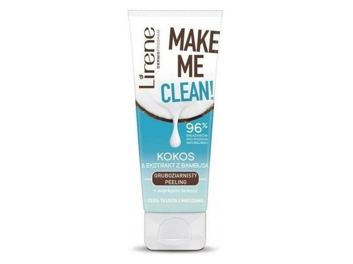 Lirene Dermoprogram, Make Me Clean!, Gruboziarnisty peeling do twarzy `Kokos i ekstrakt z bambusa`