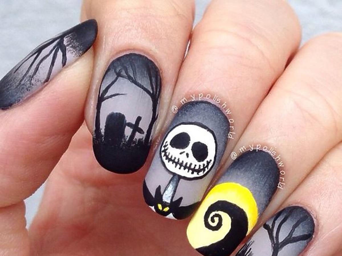 Manicure na Halloween 2016