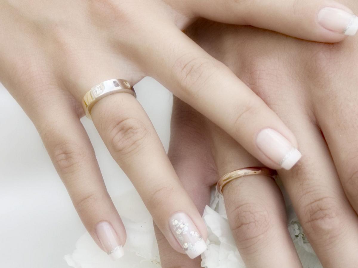 manicure ślubny