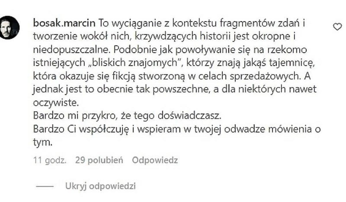 Marcin Bosak o Paulinie Smaszcz