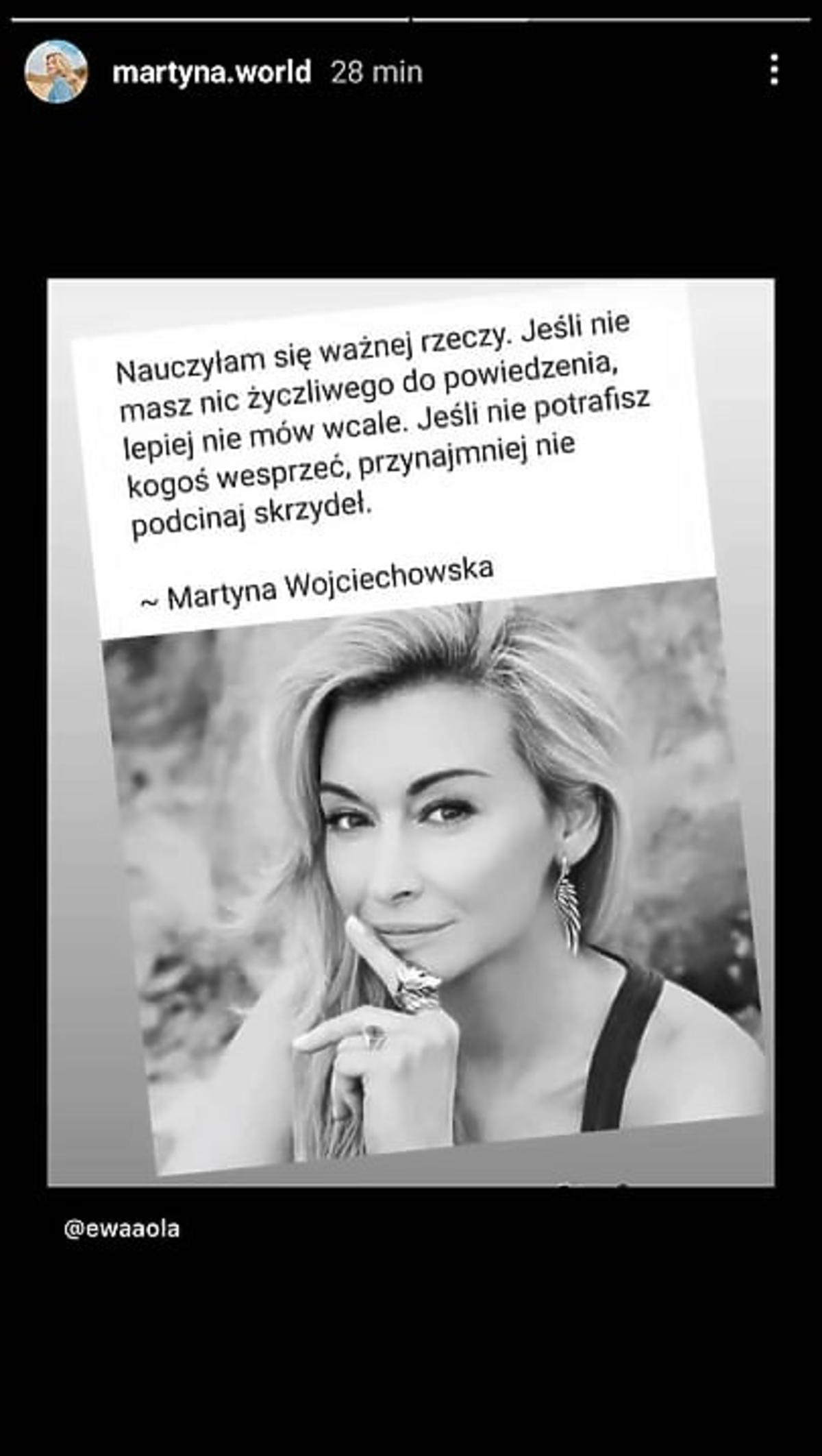 Martyna Wojciechowska na InstaStories o rozstaniu