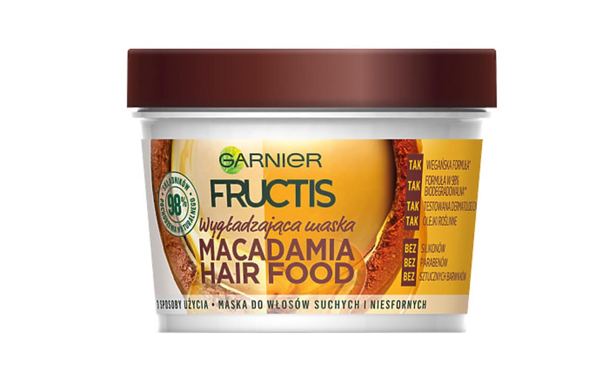 maska Garnier Fructis Hair Food Macademia działanie promocna w Rossmannie