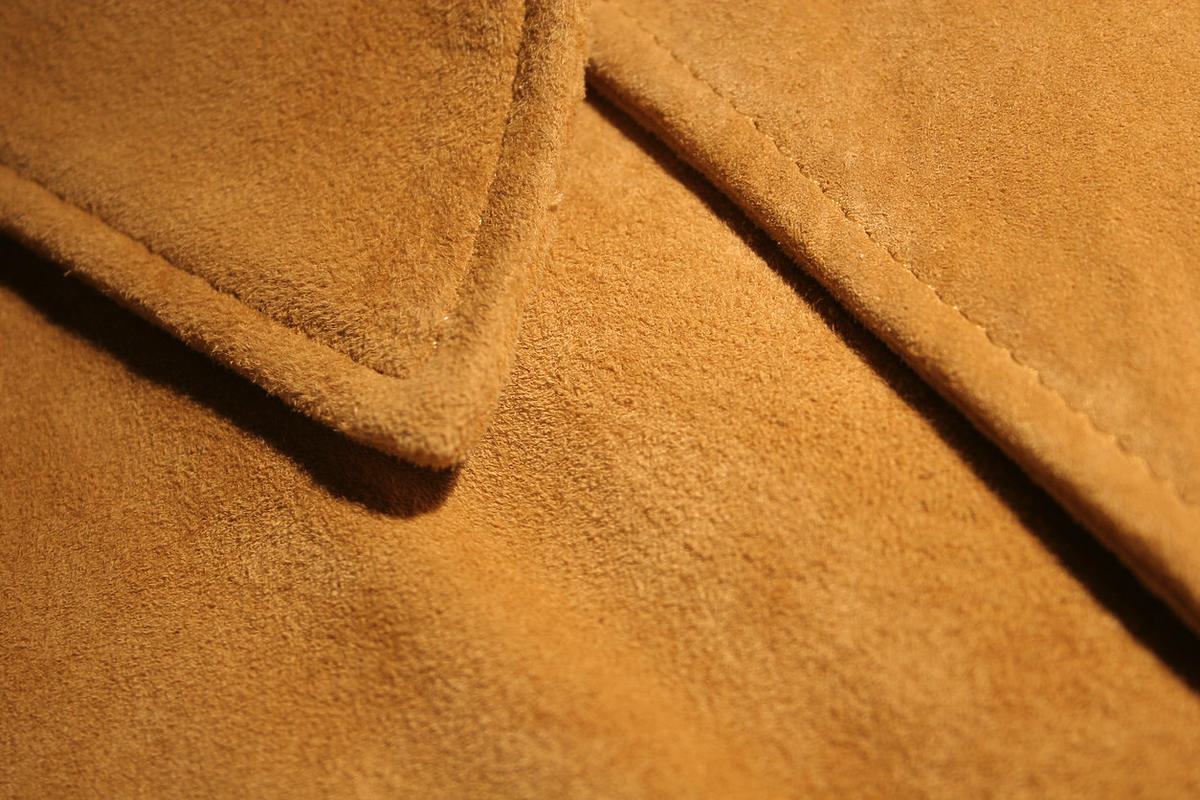 materiał kurtki zamszowej