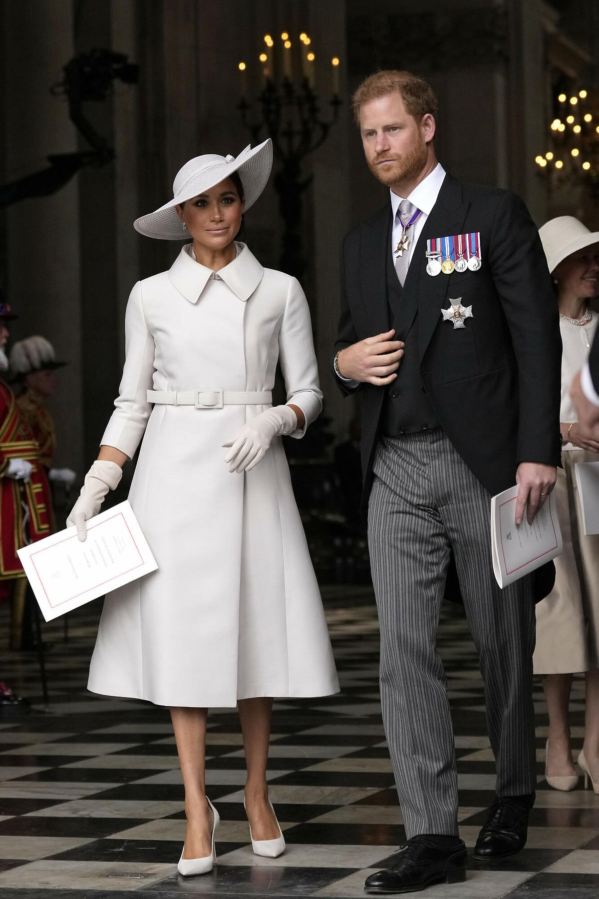 Meghan Markle i książę Harry na nabożeństwie w Wielkiej Brytanii