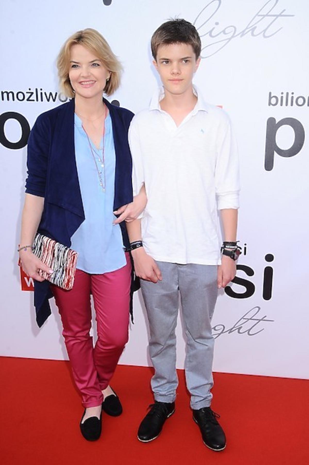 Monika Zamachowska z synem