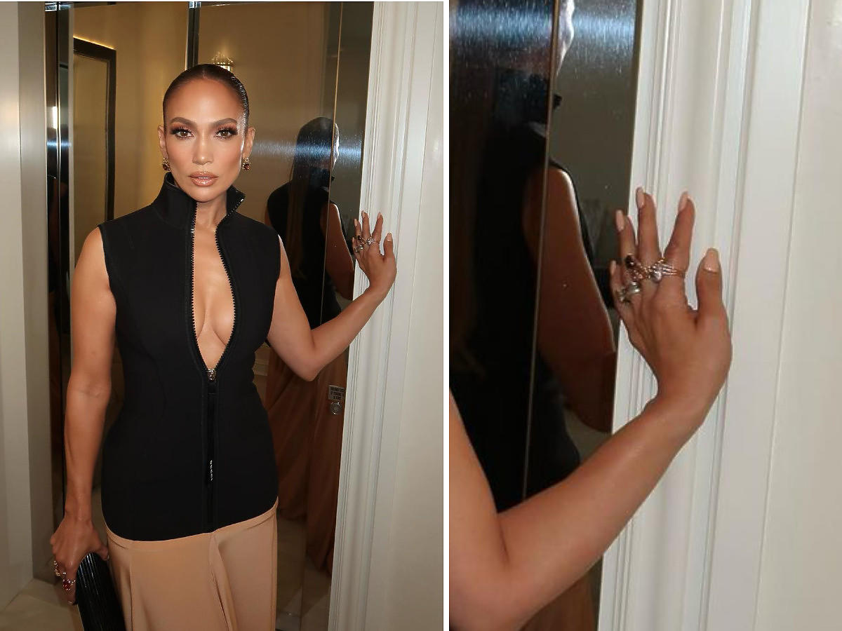 najmodniejszy kształt paznokci 2023 - Jennifer Lopez