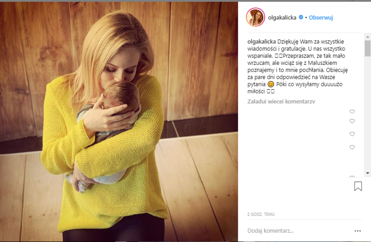 olga kalicka z synkiem