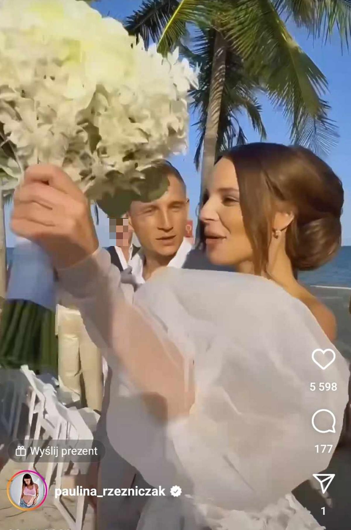Paulina i Jakub Rzeźniczakowie świętują rocznicę ślubu
