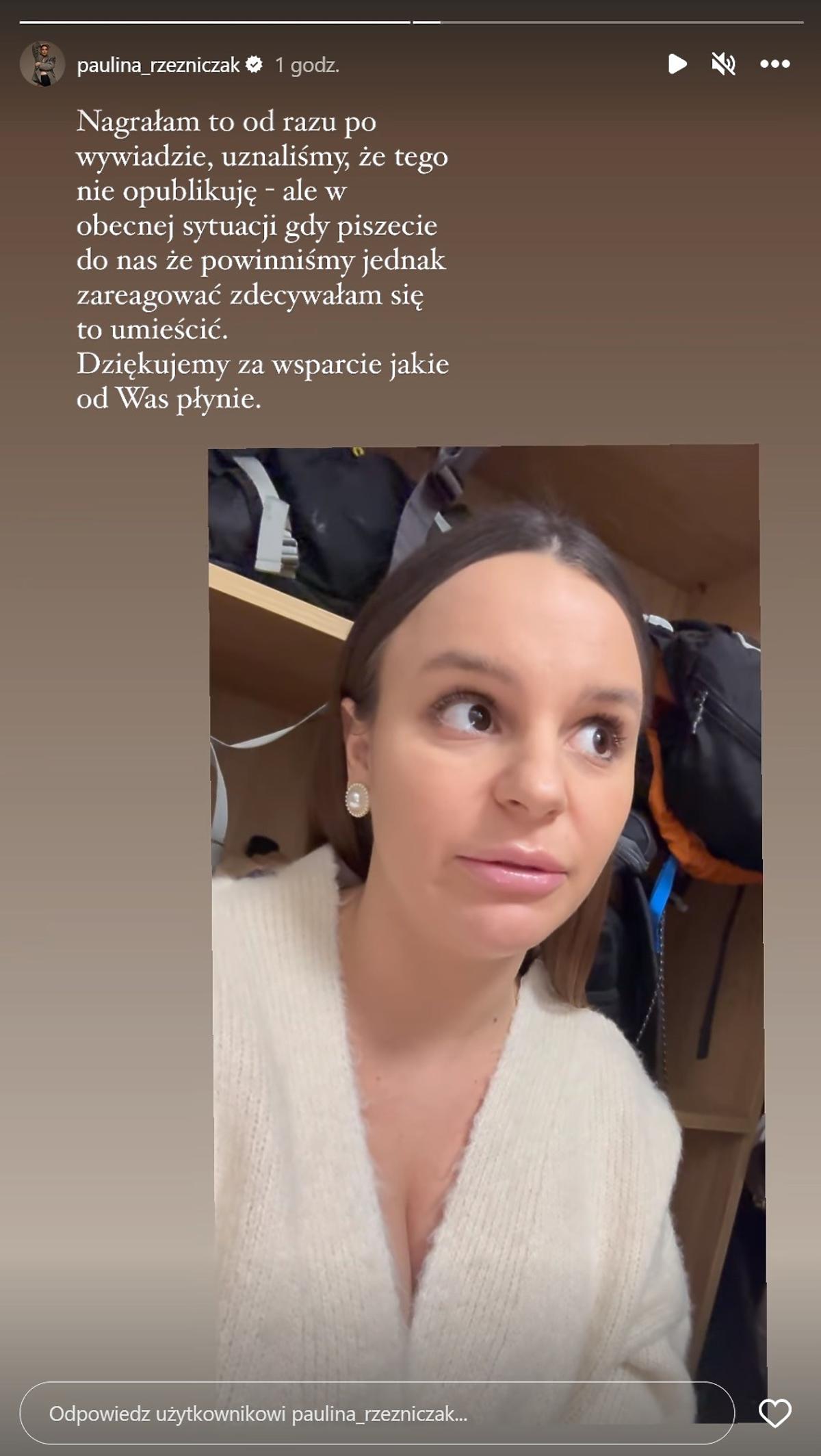 Paulina Rzeźniczak niemal płacze wpominając o wywiadzie w Dzień dobry TVN