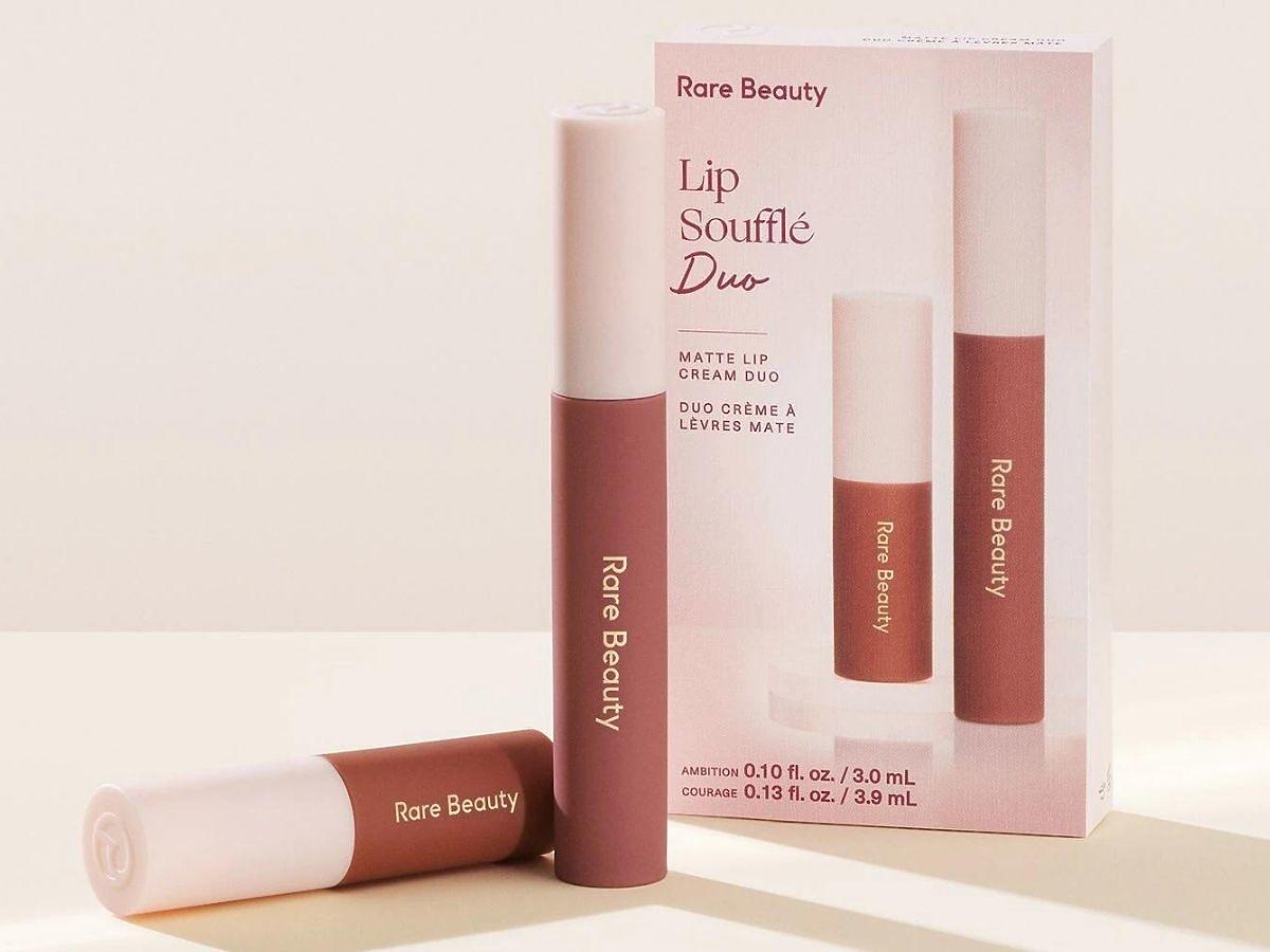 pomadka Rare Beauty Lip Soufflé DUO promocja recenzja