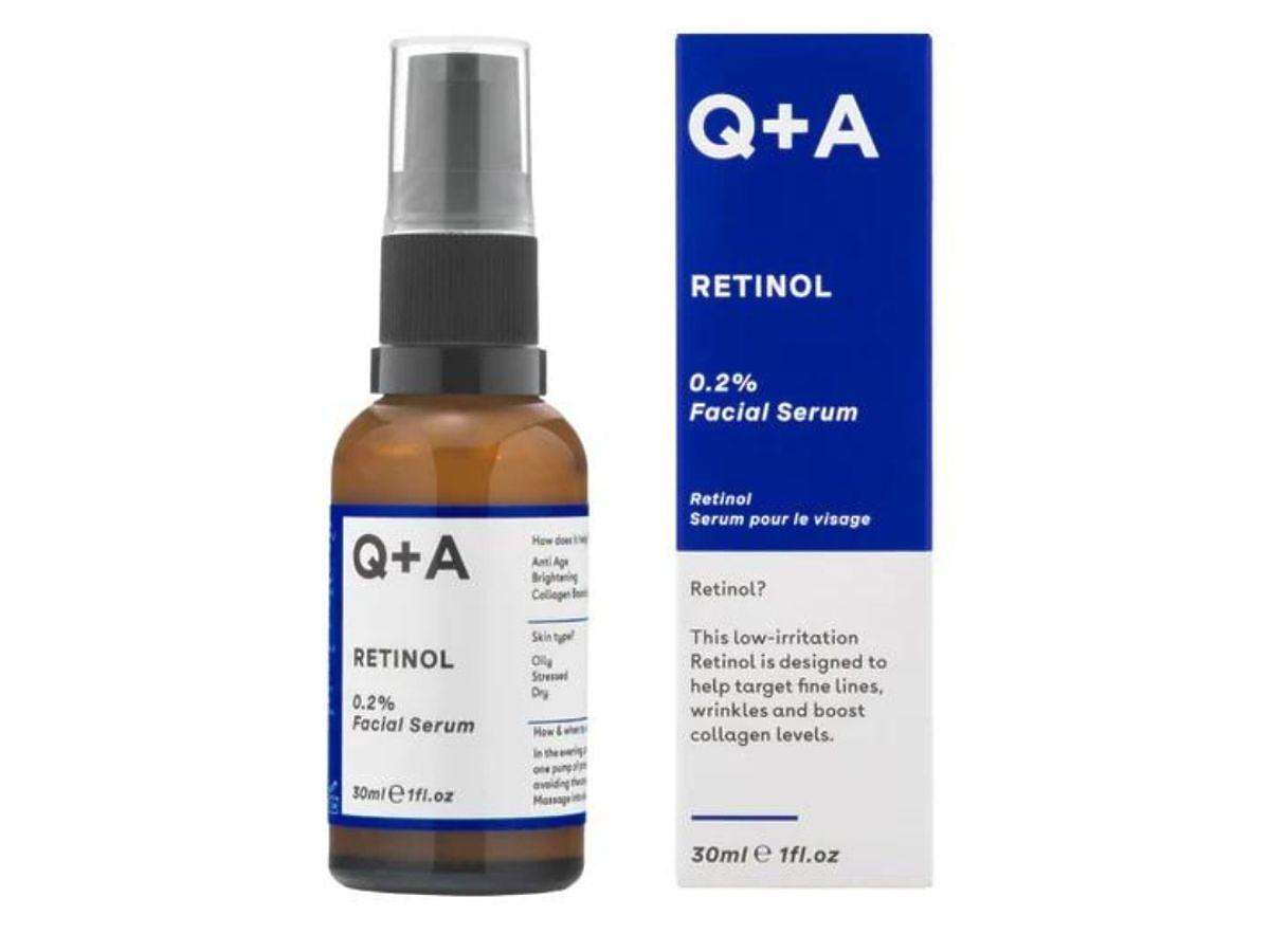 Przeciwstarzeniowe serum do twarzy z retinolem Q+A