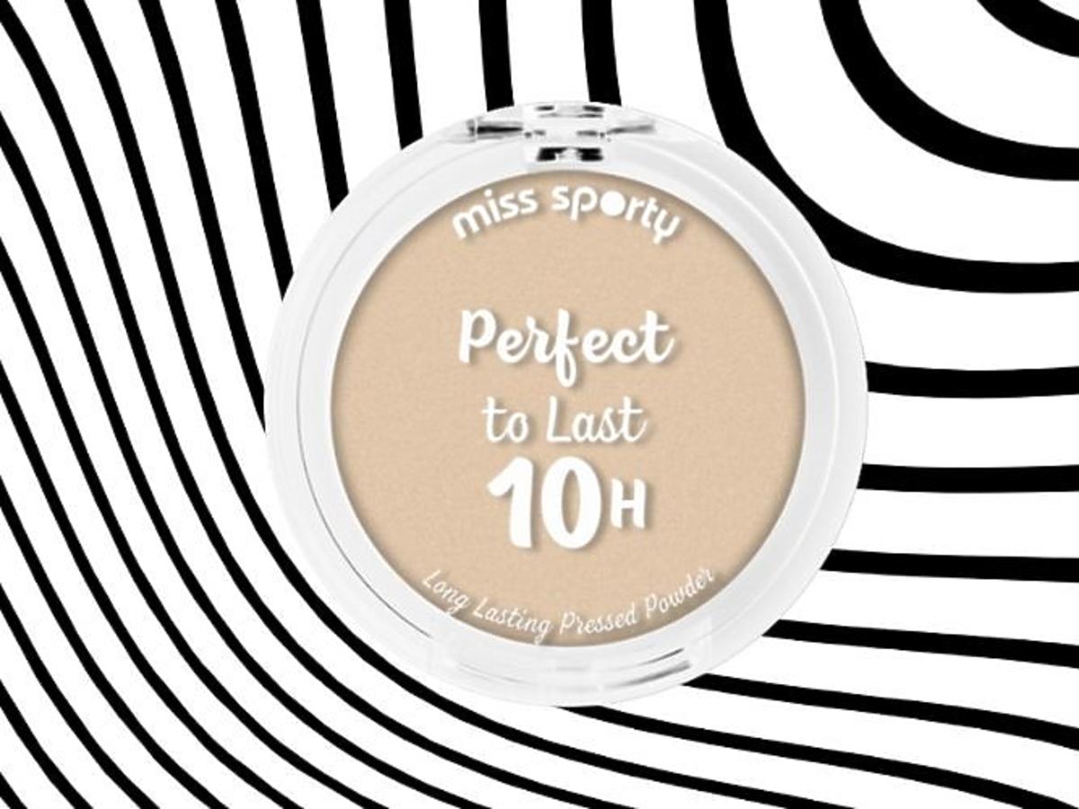 Puder matujący Perfect to Last 10H, Long Lasting Pressed Powder od Miss Sporty