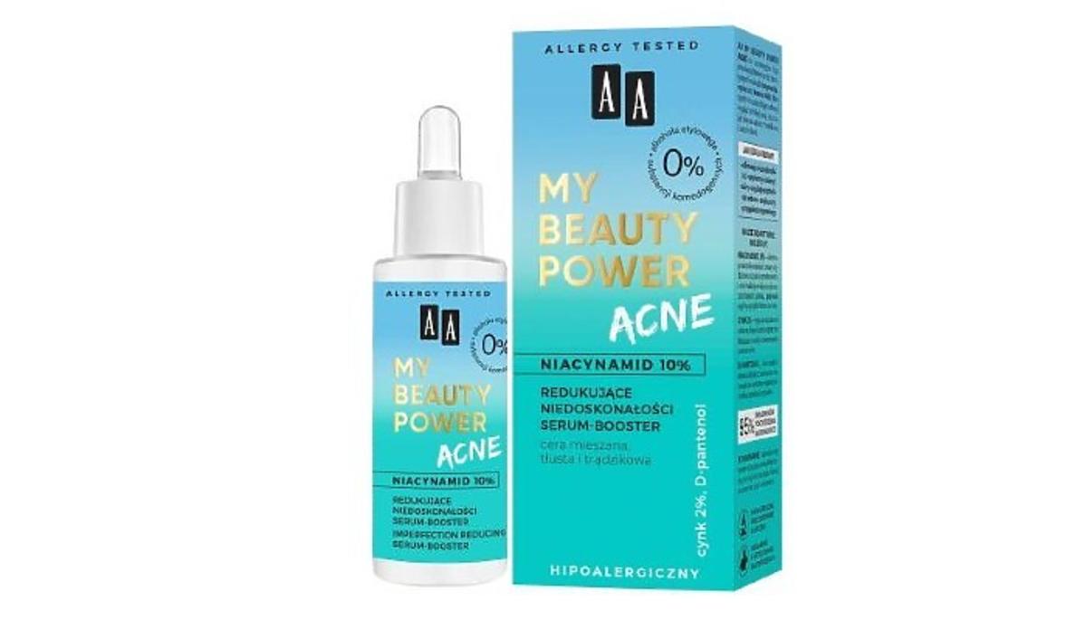 redukujące niedoskonałości serum-booster `Niacynamid 10%` od AA, My Beauty Power Acne