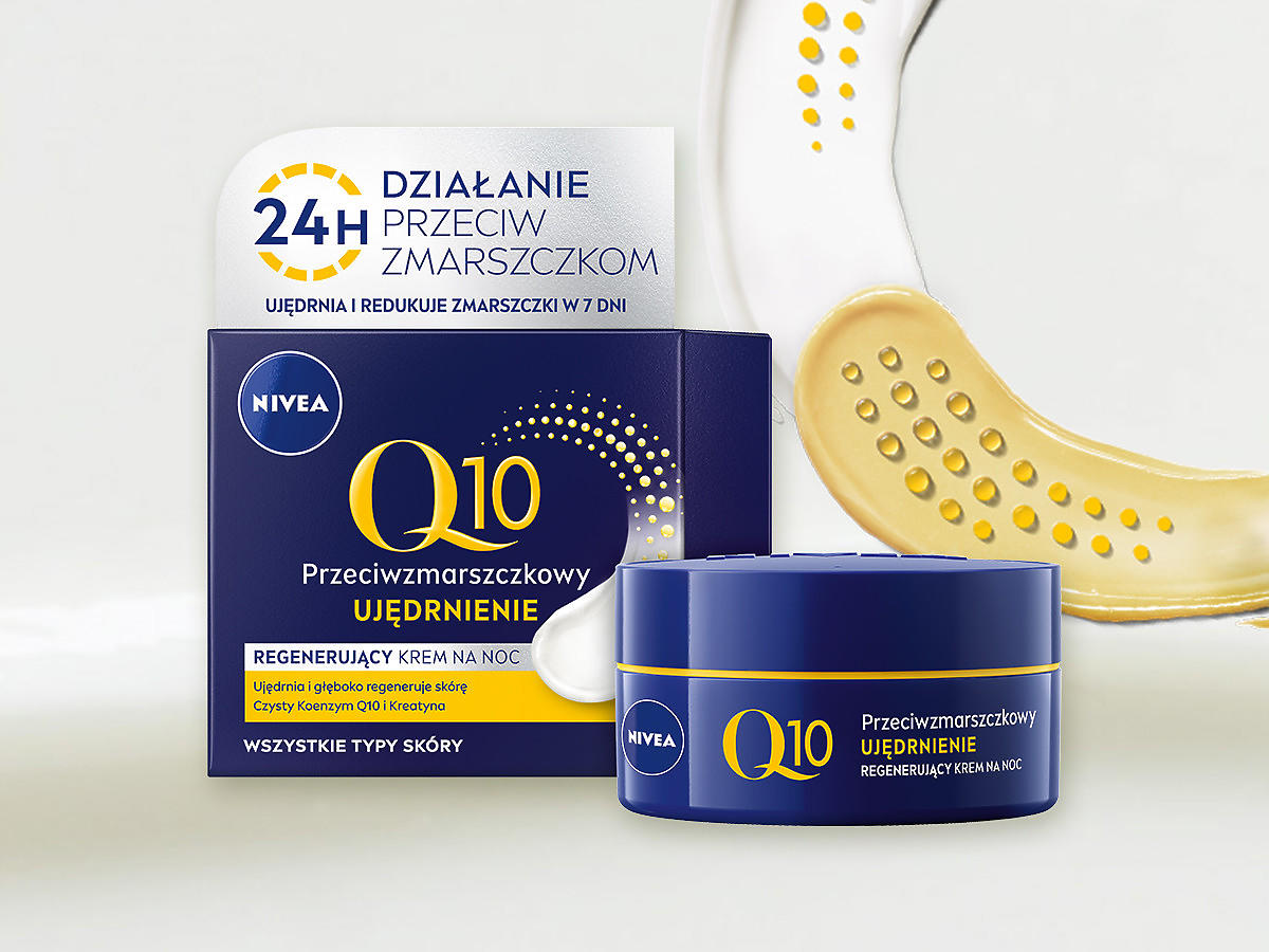 Regenerujący krem na noc Q10 UJĘDRNIENIE od Nivea 