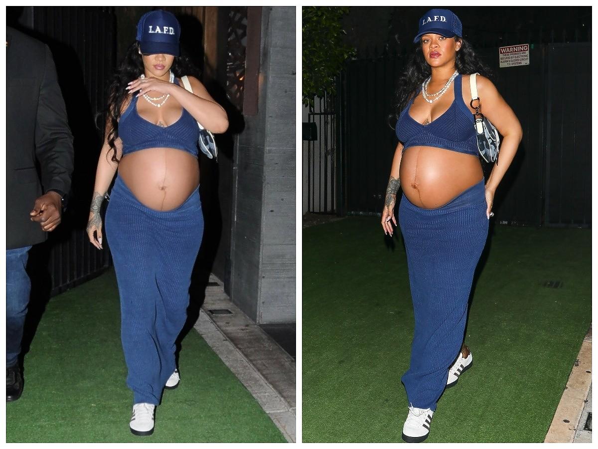 Rihanna pokazuje duży ciążowy brzuch
