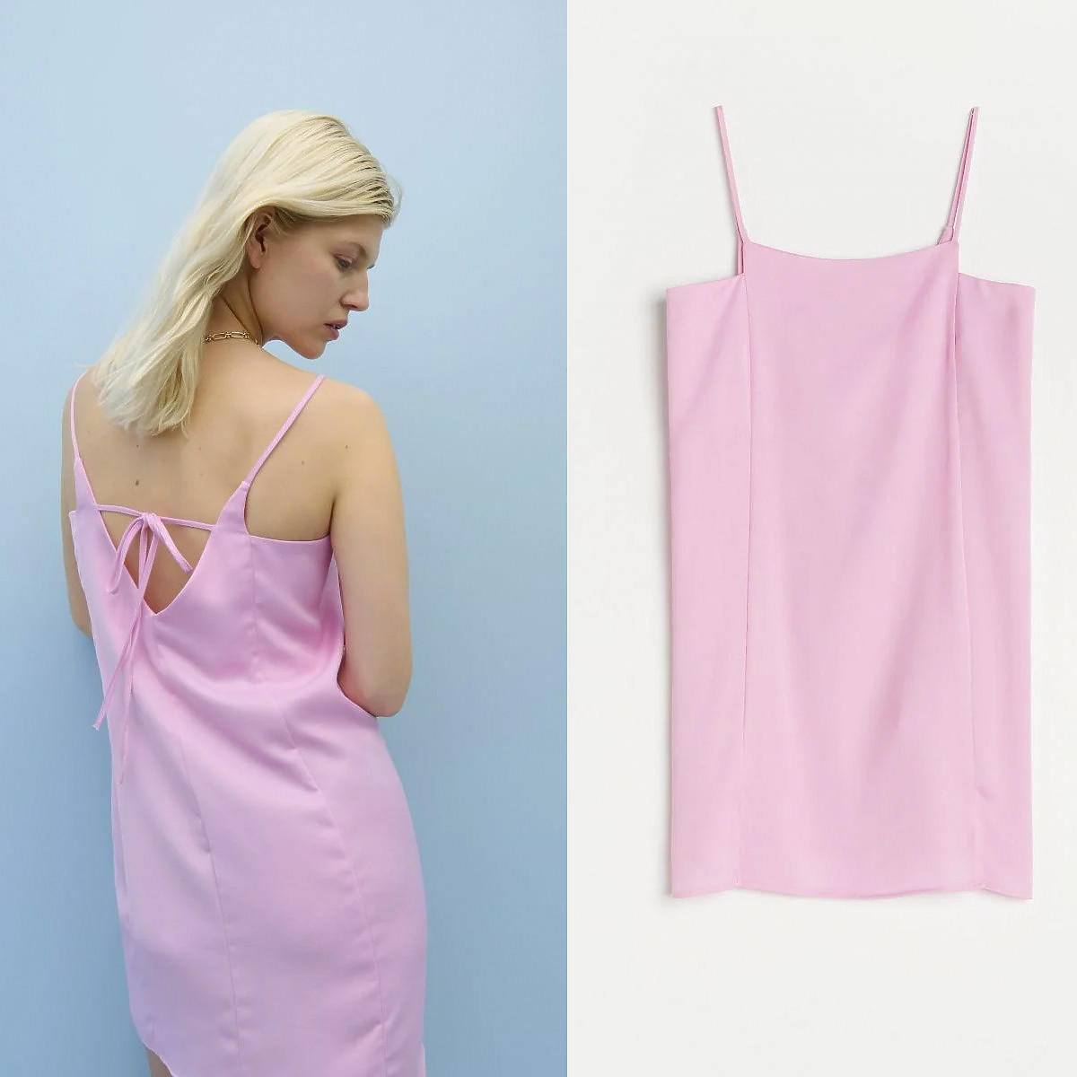 Różowa sukienka mini, Reserved, 59,99 zł