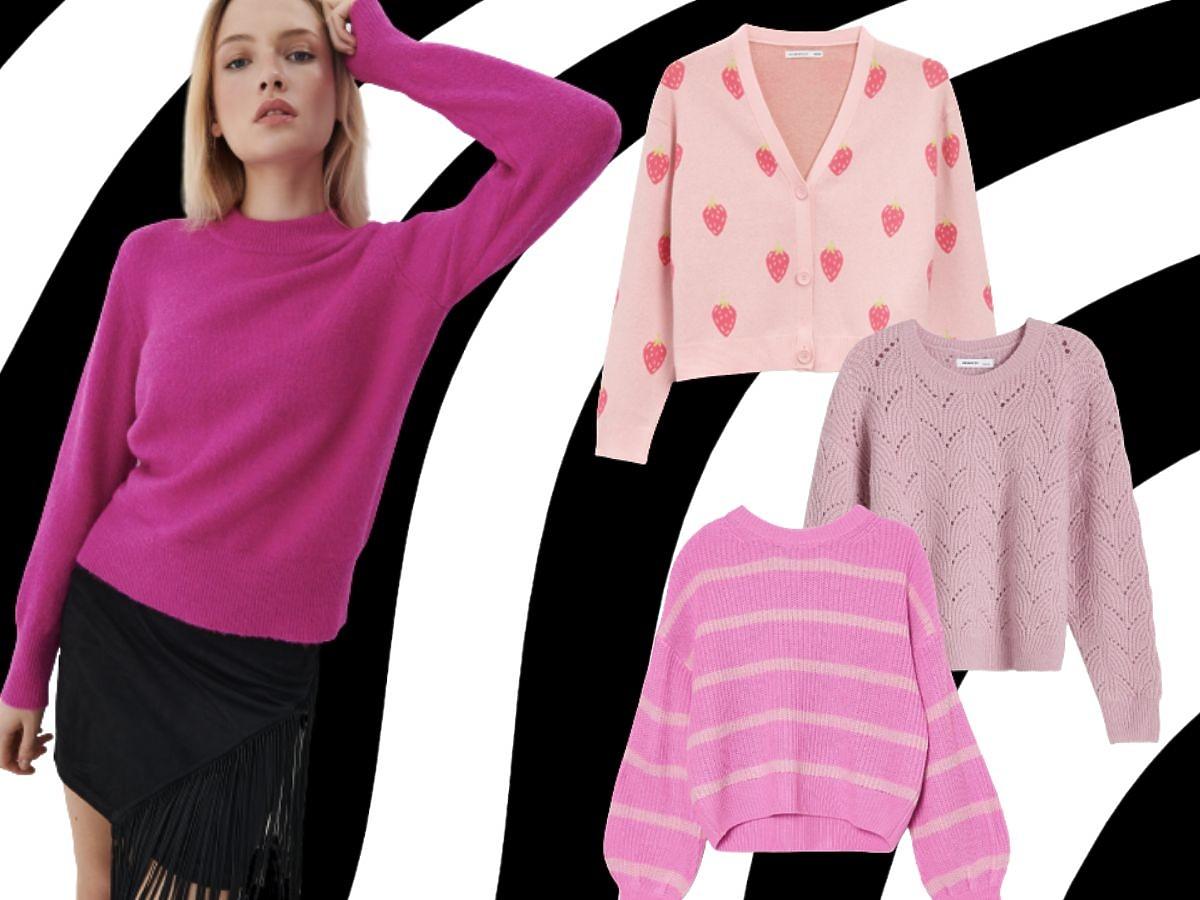 Różowy sweter damski - te modele będą hitem na zimę 2022! 