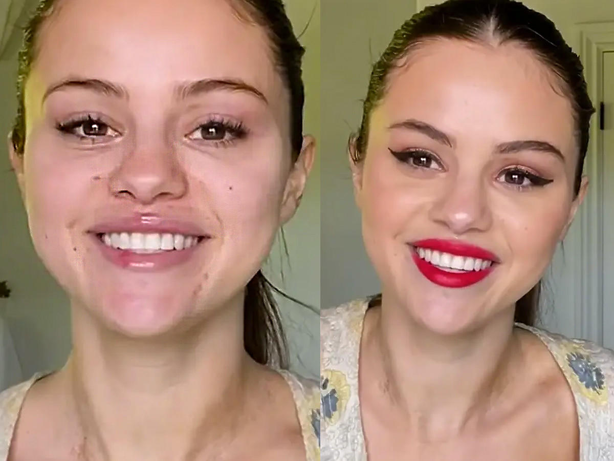 Selena Gomez używa taniej bazy pod makijaż z USA. Wypełnia pory i zmarszczki jak „blurowy” filtr w Photoshopie