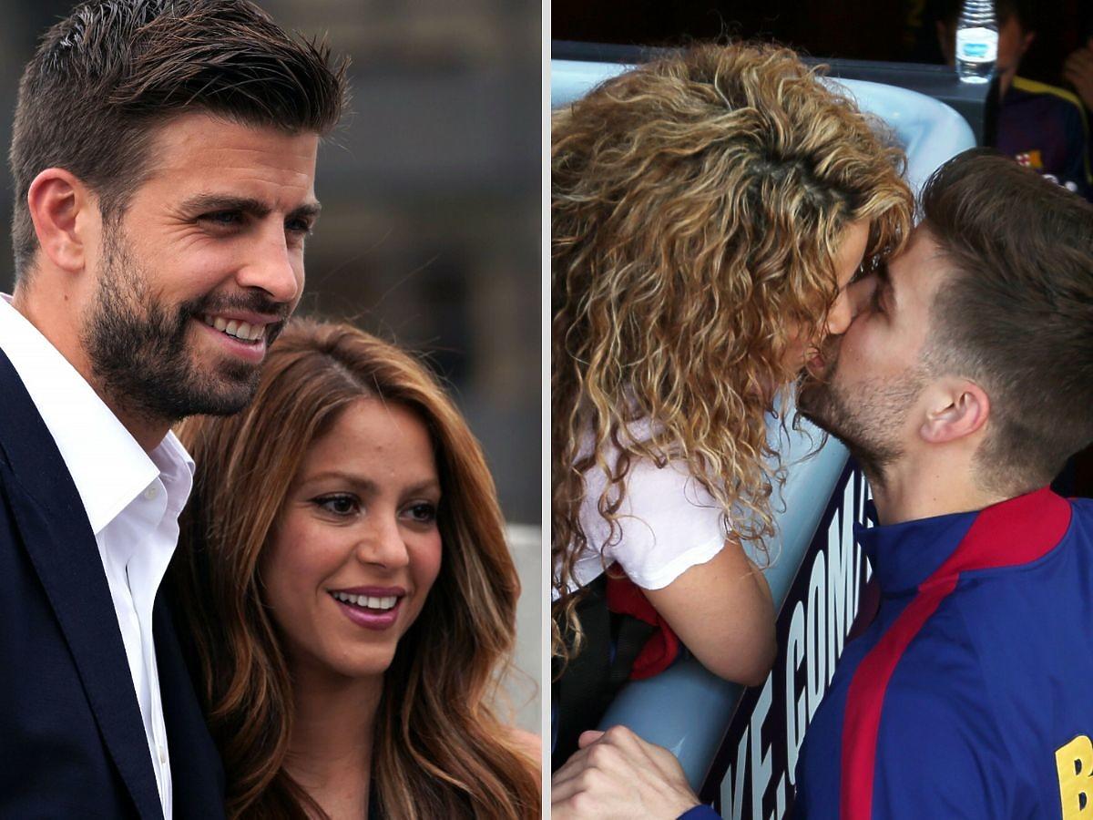 Shakira i Pique całują się na meczu
