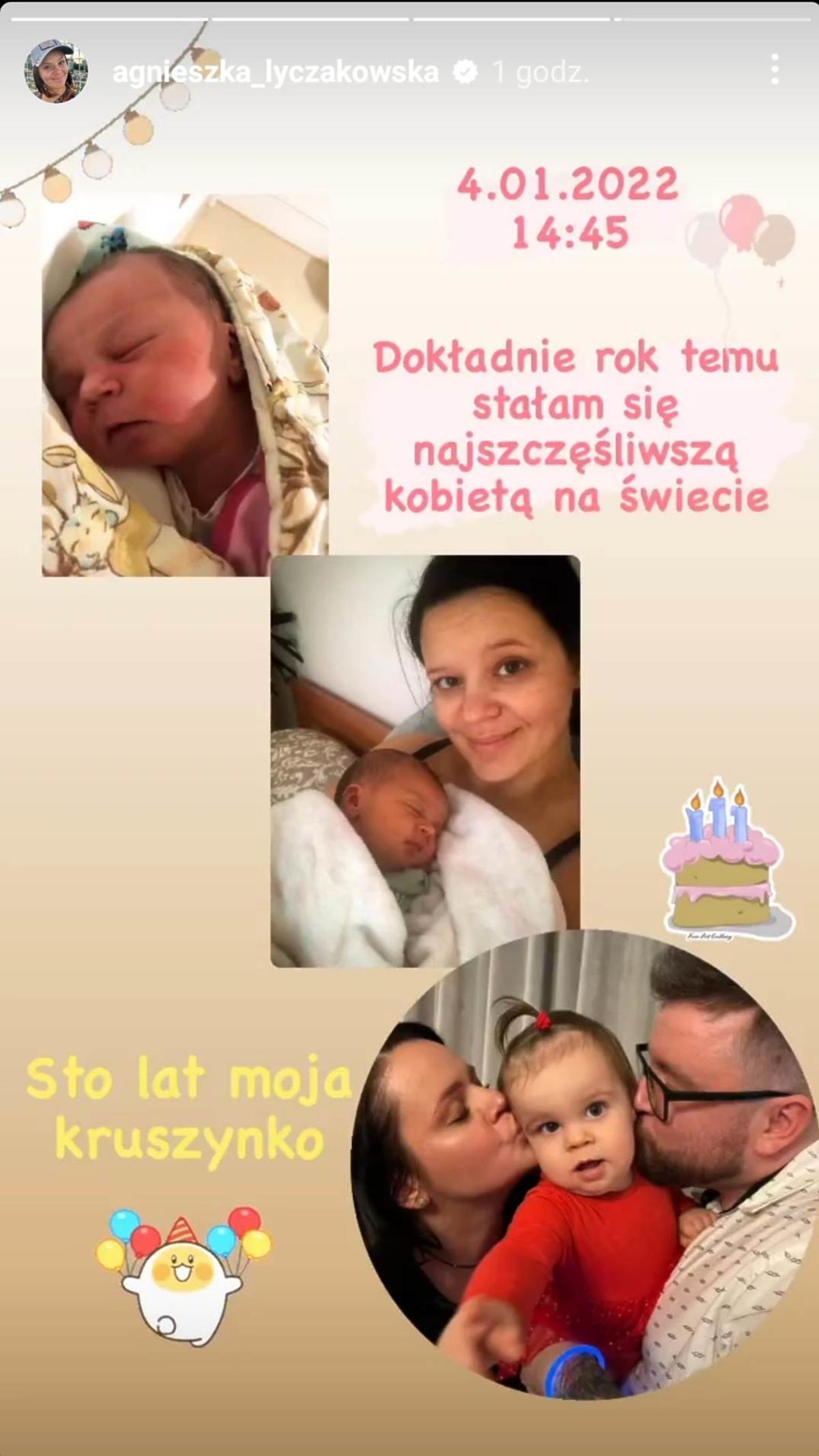 Ślub od pierwszego wejrzenia - Agnieszka Łyczakowska świętuje roczek swojej córki