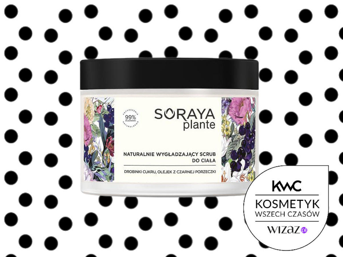Soraya, Plante, Naturalnie wygładzający scrub do ciała `Drobinki cukru,olejek z czarnej porzeczki`