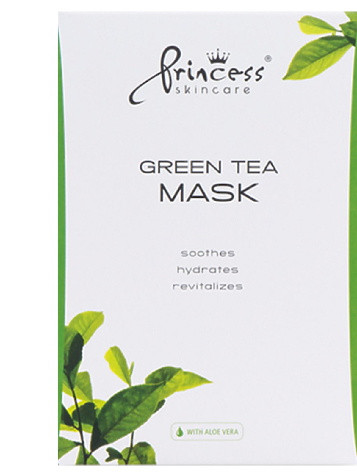 Stymulująco-odżywcza maska z zielona herbatą Princess Skincare Croma, 150zł / 8szt.